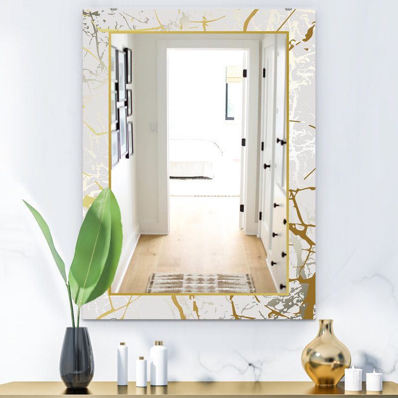 Bless international Marbled Marvelous 3 Glam Bathroom/Vanity Mirror